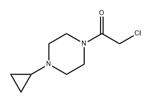 Ethanone, 2-chloro-1-(4-cyclopropyl-1-piperazinyl)- Struktur