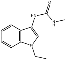 1-(1-Ethyl-1H-indol-3-yl)-3-methylurea Struktur