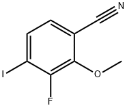 3-Fluoro-4-iodo-2-methoxybenzonitrile Struktur