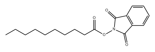 Decanoic acid, 1,3-dihydro-1,3-dioxo-2H-isoindol-2-yl ester Struktur