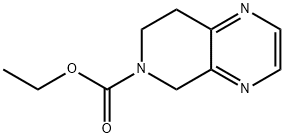 Pyrido[3,4-b]pyrazine-6(5H)-carboxylic acid, 7,8-dihydro-, ethyl ester Struktur