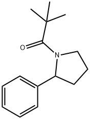 1-Propanone, 2,2-dimethyl-1-(2-phenyl-1-pyrrolidinyl)- Struktur
