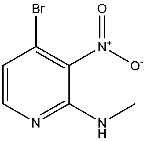 4-Bromo-N-methyl-3-nitro-2-pyridinamine Struktur