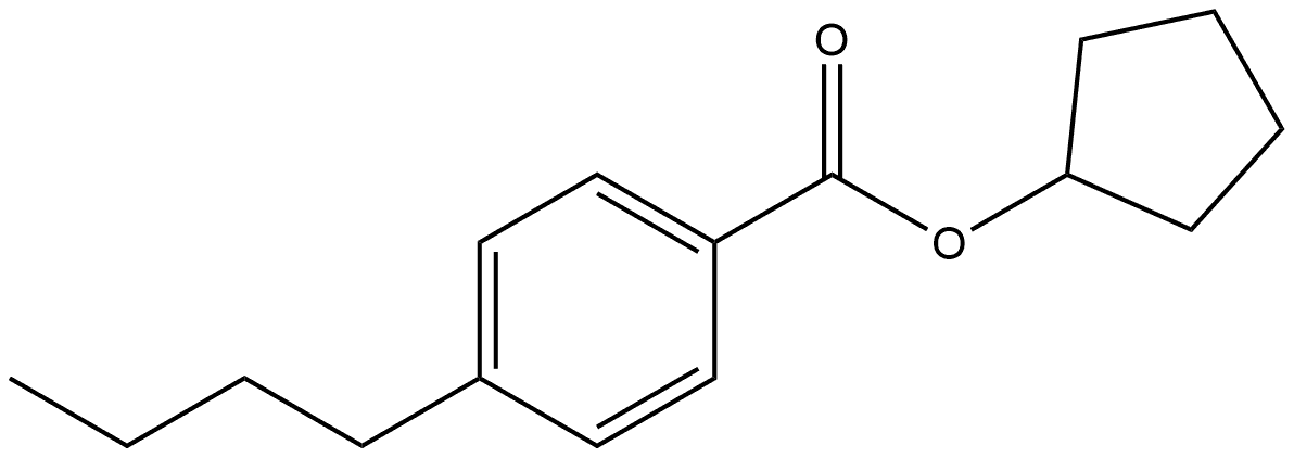 Cyclopentyl 4-butylbenzoate Structure
