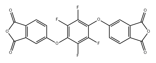 1,3-Isobenzofurandione, 5,5'-[(2,3,5,6-tetrafluoro-1,4-phenylene)bis(oxy)]bis- Struktur