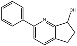 5H-Cyclopenta[b]pyridin-7-ol, 6,7-dihydro-2-phenyl- Struktur