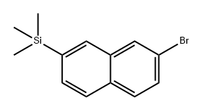 Naphthalene, 2-bromo-7-(trimethylsilyl)- Struktur