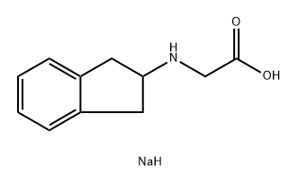 Glycine, N-(2,3-dihydro-1H-inden-2-yl)-, sodium salt (1:1) Struktur