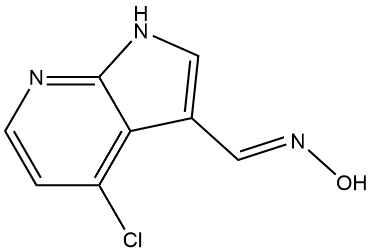 1H-Pyrrolo[2,3-b]pyridine-3-carboxaldehyde, 4-chloro-, oxime, [C(E)]-