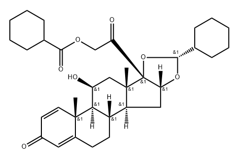 Ciclesonide 21-Cyclohexanoyl Analog, 1005416-98-7, 結(jié)構(gòu)式