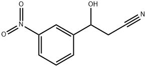 3-hydroxy-3-(3-nitrophenyl)propanenitrile Struktur