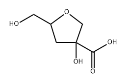 D-erythro-Pentitol, 1,4-anhydro-2-C-carboxy-3-deoxy- Structure