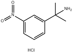 Benzenemethanamine, α,α-dimethyl-3-nitro-, hydrochloride (1:1) Struktur