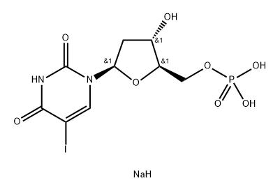 5-IODO-2'-DEOXYURIDINE 5'-*MONOPHOSPHATE SODIUM Struktur