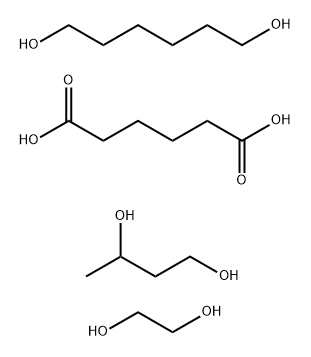 Hexanedioic acid, polymer with 1,3-butanediol, 1,2-ethanediol and 1,6-hexanediol Structure