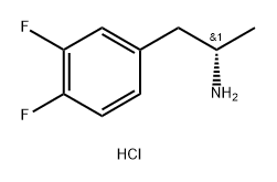 (S)-1-(3,4-difluorophenyl)propan-2-amine hydrochloride Struktur