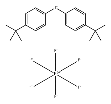 Iodonium, bis[4-(1,1-dimethylethyl)phenyl]-, hexafluorophosphate(1-) (1:2) Struktur