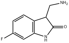 3-(aminomethyl)-6-fluoro-2,3-dihydro-1H-indol-2-one Struktur