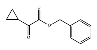Cyclopropaneacetic acid, α-oxo-, phenylmethyl ester Struktur