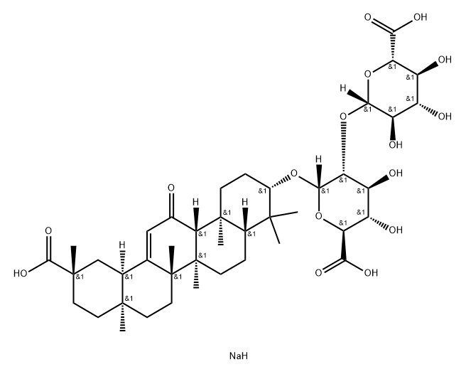 GLYCYRRHIZICACIDMONOSODIUMSALT Struktur