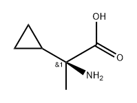 (2S)-2-氨基-2-環(huán)丙基丙酸 結(jié)構(gòu)式