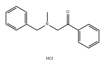 Ethanone, 2-[methyl(phenylmethyl)amino]-1-phenyl-, hydrochloride (1:1) Struktur