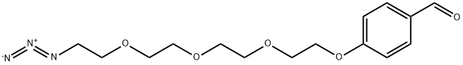 Benzaldehyde-PEG4-azide Struktur