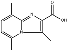 3,5,8-trimethylimidazo[1,2-a]pyridine-2-carboxylic acid Struktur
