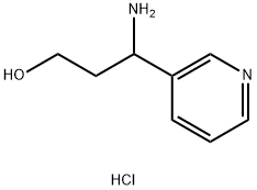 3-Pyridinepropanol, γ-amino-, hydrochloride (1:2) Struktur