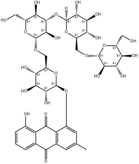 Chrysophanol tetraglucoside, 120181-08-0, 結(jié)構(gòu)式