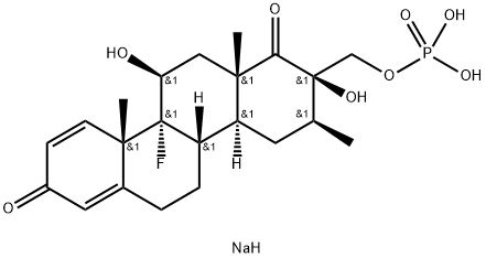 1,8(2H,4bH)-Chrysenedione, 10b-fluoro-3,4,4a,5,6,10a,10b,11,12,12a-decahydro-2,11-dihydroxy-3,10a,12a-trimethyl-2-[(phosphonooxy)methyl]-, sodium salt (1:2), (2R,3S,4aS,4bS,10aS,10bR,11S,12aS)- Structure