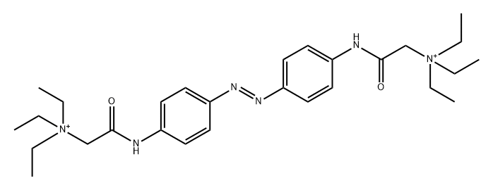 Ethanaminium, 2,2'-[1,2-diazenediylbis(4,1-phenyleneimino)]bis[N,N,N-triethyl-2-oxo- Structure