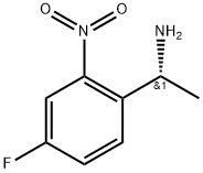 (1R)-1-(4-fluoro-2-nitrophenyl)ethan-1-amine Struktur