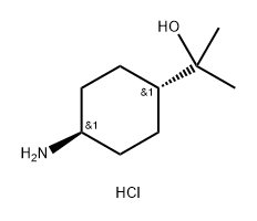 Cyclohexanemethanol, 4-amino-α,α-dimethyl-, hydrochloride (1:1), trans- Struktur