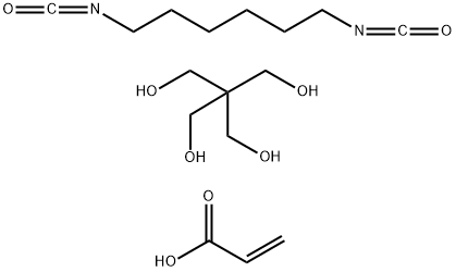 1,3-Propanediol, 2,2-bis(hydroxymethyl)-, polymer with 1,6-diisocyanatohexane, 2-propenoate Struktur