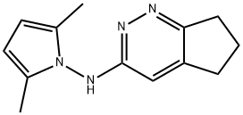 N-(2,5-dimethyl-1H-pyrrol-1-yl)-3,5,6,7-tetrahydro-2H-cyclopenta[c]pyridazin-3-amine Struktur