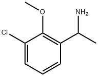 Benzenemethanamine, 3-chloro-2-methoxy-α-methyl- Struktur