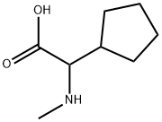 Cyclopentaneacetic acid, α-(methylamino)- Struktur