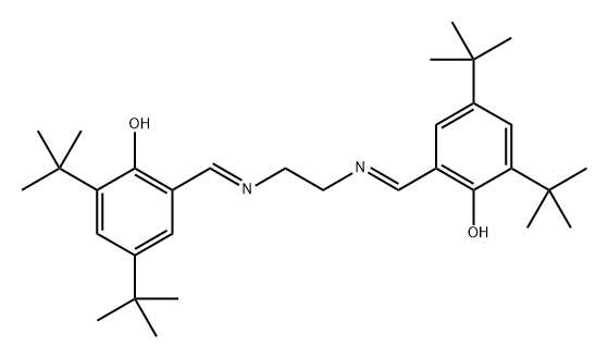 Phenol, 2,2'-[1,2-ethanediylbis[(E)-nitrilomethylidyne]]bis[4,6-bis(1,1-dimethylethyl)-, radical ion(1+) Struktur