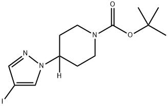 tert-butyl 4-d-4-(4-iodo-1H-pyrazol-1-yl)piperidine-1-carboxylate Struktur