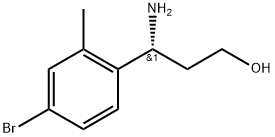 Benzenepropanol, γ-amino-4-bromo-2-methyl-, (γR)- Struktur