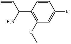 Benzenemethanamine, 4-bromo-α-ethenyl-2-methoxy- Struktur