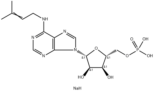 N6-Isopentenyladenosine-5'-monophosphate Sodium Salt Struktur