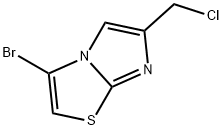 3-bromo-6-(chloromethyl)imidazo[2,1-b]thiazole Struktur