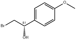 Benzenemethanol, α-(bromomethyl)-4-methoxy-, (αS)- Struktur