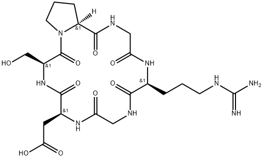 CYCLO(-GLY-ARG-GLY-ASP-SER-PRO) 結(jié)構(gòu)式