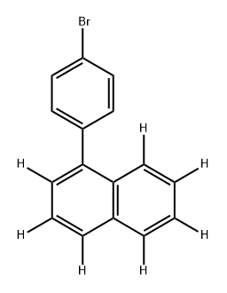 Naphthalene-1,2,3,4,5,6,7-d7, 8-(4-bromophenyl)- Struktur