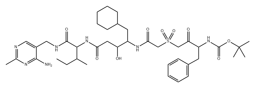 BOC-PhePsi<COCH2SO2>Gly-ACHPA-Ile N-<(4-aMino-2-Methyl-5-pyriMidinyl)Methyl>aMide|BOC-PhePsi(COCH2SO2)Gly-ACHPA-Ile N-[(4-aMino-2-Methyl-5-pyriMidinyl)Methyl]aMide|