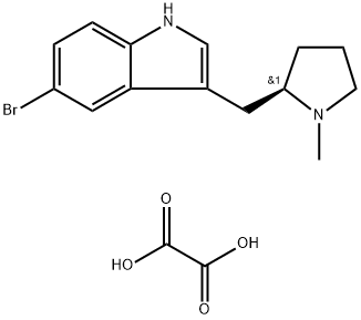 (R)-5-Bromo-3-((1-methylpyrrolidin-2-yl)methyl)-1H-indole } oxalic acid Struktur