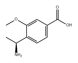 (S)-4-(1-aminoethyl)-3-methoxybenzoic acid Struktur